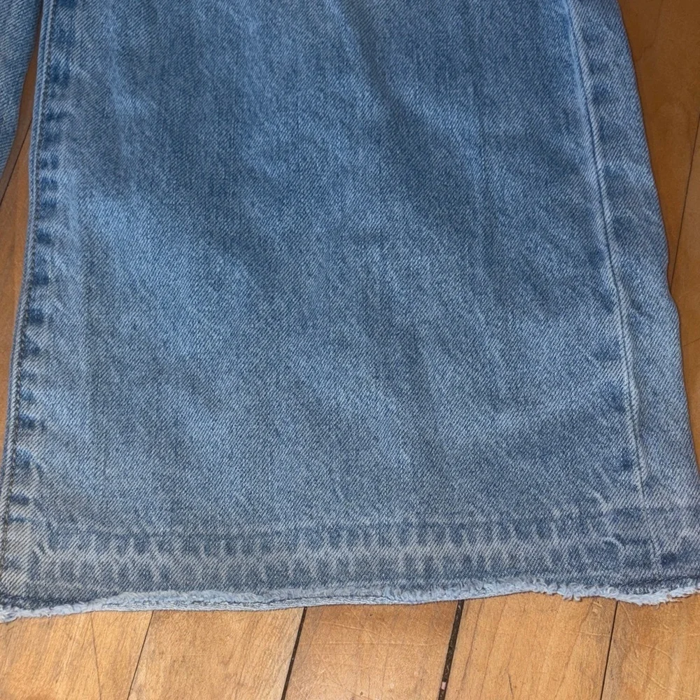 Old Navy Light Blue Baggy Wide-Leg Girls Jeans 16 Husky